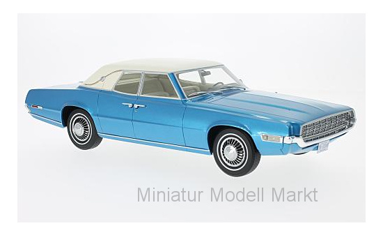 BoS-Models 229 Ford Thunderbird Landau, metallic-blau/weiss, 1968 1:18