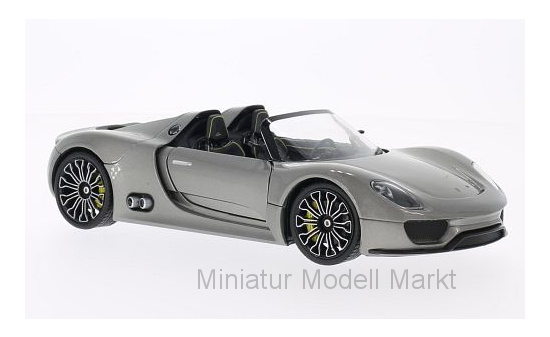 Welly WEL24031SILVER Porsche 918 Spyder - silber - Vorbestellung 1:24