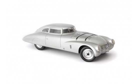 Autocult 80002 Adler Trumpf Rennlimousine, silber (incl. Vitrine) 1:43