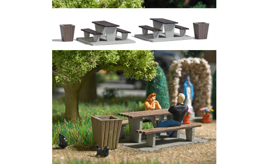 Busch 7729 M-Welt: Rastplatz - Vorbestellung 1:87