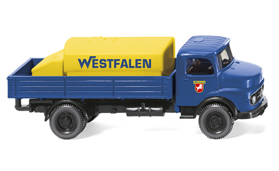Wiking 043801 Pritschen-Lkw mit Aufsatztank (MB) 
