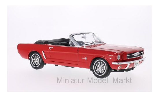 Welly WEL12519C-RED Ford Mustang Cabriolet - rot 1:18