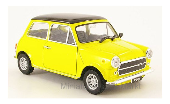 Welly 22496YELLOW Mini Cooper 1300, gelb/schwarz, 1974 1:24