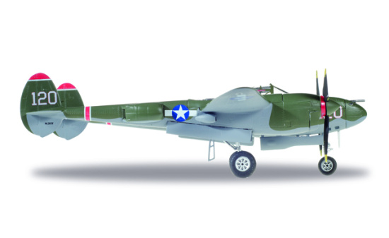 Herpa 580243 U.S. Army Air Forces (USAAF) Lockheed P-38L Lightning - Captain V.E. Jett, 431st Fighter Squadron, 475 Fighter Group
