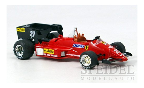 Brumm R142 Ferrari 126C4 turbo, No.27, Formel 1, GP Belgien, M.Alboreto, 1984 1:43