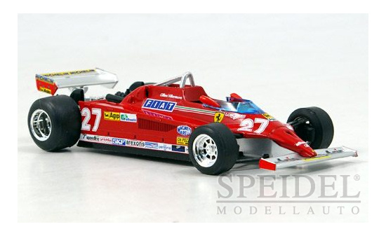 Brumm R367 Ferrari 126CK Turbo, No.27, Scuderia Ferrari, Formel 1, GP Monte Carlo, G.Villeneuve, 1981 1:43