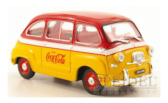 Brumm R482 Fiat 600D Multipla, Coca Cola, Olympiade Rom, 1960 1:43