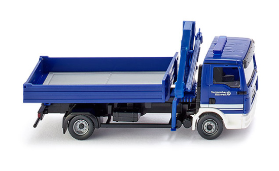 Wiking 069319 THW - Pritschen-Lkw mit Ladekran (MAN TGL) 1:87