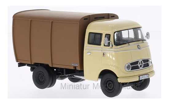 Premium ClassiXXs 18201 Mercedes L 319, beige/braun, Viehtransporter 1:43