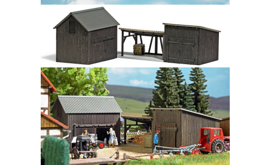 Busch 1595 Schuppenkomplex - Vorbestellung 1:87