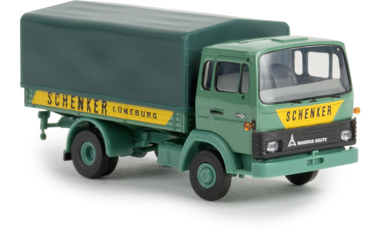 Brekina 34706 Magirus MK 130M8, Schenker Lüneburg, Pritsche mit Plane 1:87