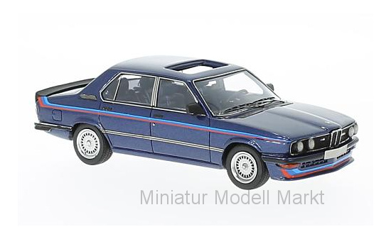 Neo 49540 BMW M535i (E12), metallic-dunkelblau/Dekor, 1978 1:43