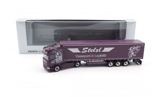 Herpa 928670 Scania R 13 TL Gardinenplanen-Sattelzug 