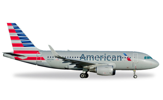 Herpa 530835 American Airlines Airbus A319 - N8001N 1:500