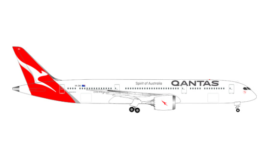 Herpa 558778 Qantas Boeing 787-9 Dreamliner - new colors - VH-ZNA 1:200