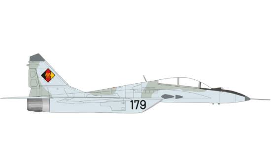 Herpa 580267 NVA/LSK (East German Air Force) Mikoyan Gurevich MiG-29UB - Jagdfliegergeschwader 3 