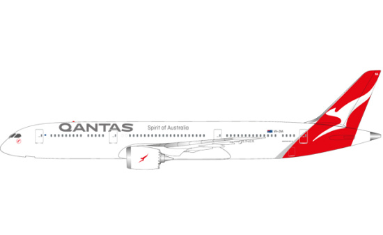 Herpa 611770 Qantas Boeing 787-9 Dreamliner - new colors - VH-ZNA 1:200