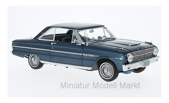 Sun Star 4543 Ford Falcon HardTop, metallic-blau, ohne Vitrine, 1963 1:18