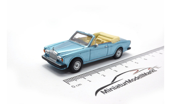 BoS-Models 87210 Rolls Royce Corniche Convertible - hellblau - 1974 1:87