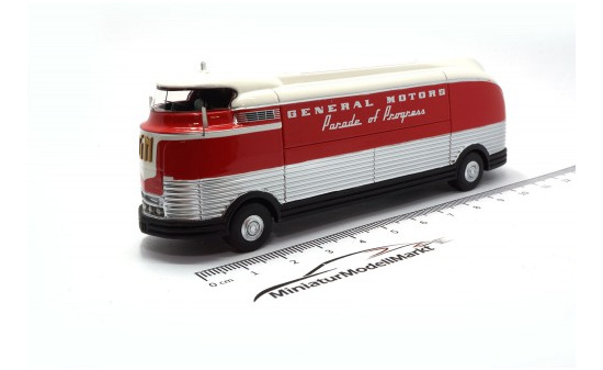 BoS-Models 87265 GM Futurliner, rot/weiss, GM Parade of Progress, 1953 1:87