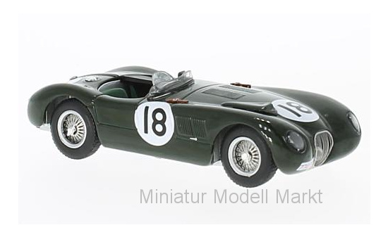 IXO LM1953 Jaguar XK120C, RHD, No.18, 24h Le Mans, T.Bolt/D.Hamilton, 1953 1:43