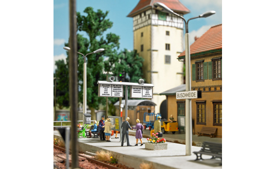 Busch 1623 Bahnhof Ausgestaltungs-Set 1:87