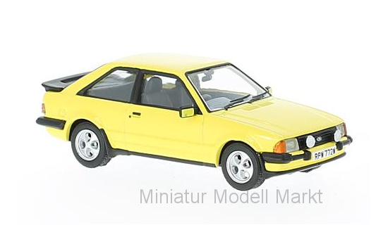 Vanguards VA11011 Ford Escort MKIII XR3, gelb, RHD 1:43