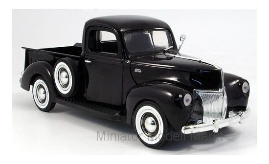 Motormax 73170BLACK Ford Pick-Up, schwarz, 1940 1:18