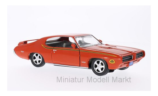 Motormax 73242ORANGE Pontiac GTO Judge, orange, 1969 1:24