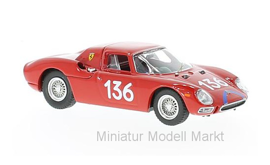Best 9683 Ferrari 250 LM, RHD, No.136, Targa Florio, A.Nicodemi/F.Lessona, 1965 1:43