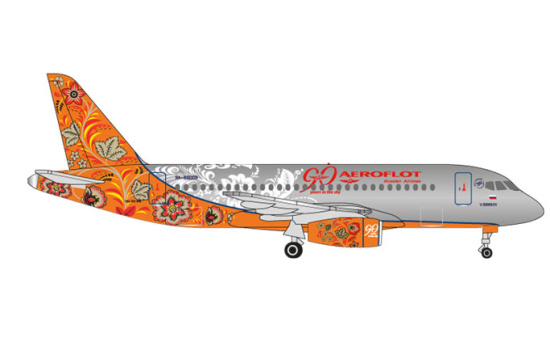 Herpa 531160 Aeroflot Sukhoi Superjet SSJ-100 