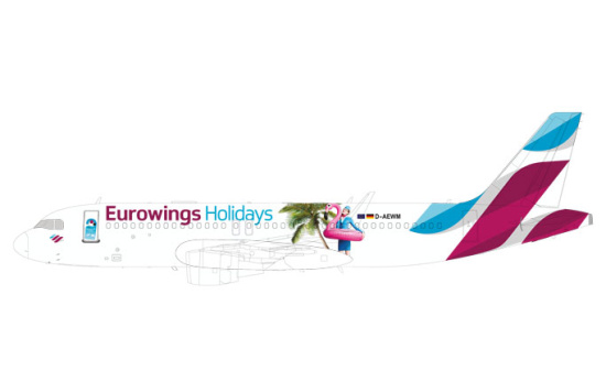 Herpa 611893 Eurowings Europe Airbus A320 