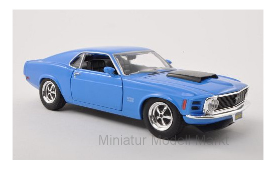 Motormax 73303BLUE Ford Mustang Boss 429, blau, 1970 1:24