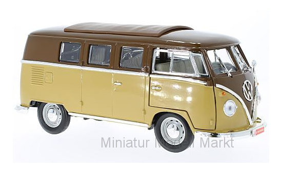 Lucky Die Cast 92328BROWN VW T1 Kombi, braun/beige, 1962 1:18