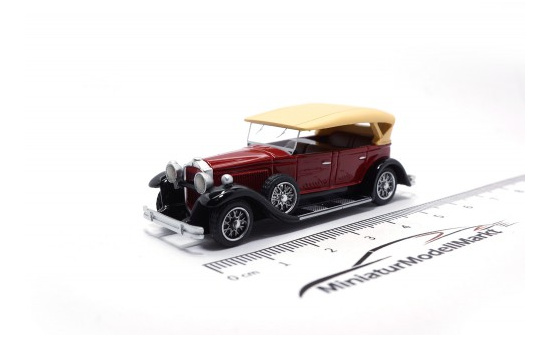 BoS-Models 87155 Packard 733 Straight 8 Sport Phaeton, dunkelrot/schwarz, 1930 1:87