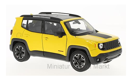 Welly 24071Yellow Jeep Renegade Trailhawk, gelb 1:24