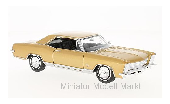 Welly 24072-GOLD Buick Riviera Grand Sport, gold, 1965 1:24