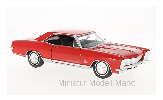 Welly 24072-RED Buick Riviera Grand Sport, rot, 1965 1:24