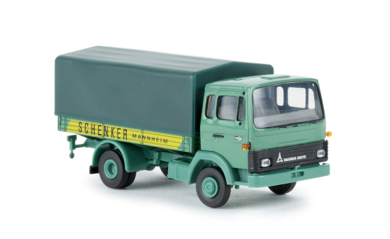 Brekina 34711 Magirus MK, Schenker Mannheim, Pritsche mit Plane 1:87