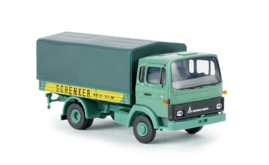 Brekina 34712 Magirus MK, Schenker Neu-Ulm, Pritsche mit Plane 1:87