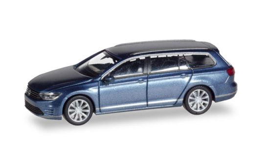 Herpa 038980 VW Passat Variant GTE E-Hybrid, havardblue metallic 1:87