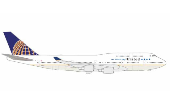 Herpa 531306 United Airlines Boeing 747-400 