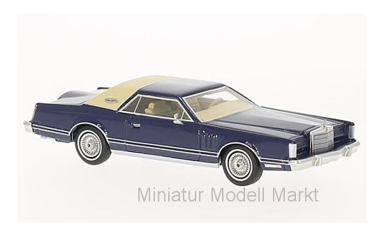 Neo 60000 Lincoln Continental Mark V, dunkelblau/beige, 1977 1:64