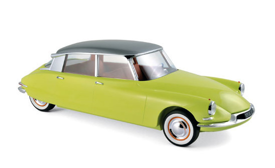Norev 121561 Citroen DS 19 1958 - Jaune Jonquille et Gris Triennale metallise 1:12