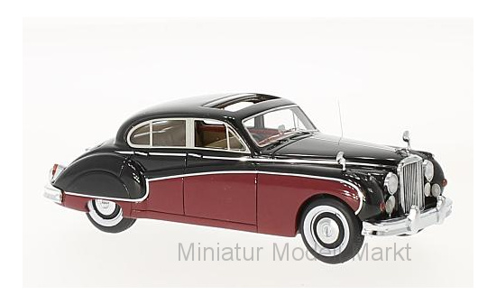 Neo 49549 Jaguar MK VIII, dunkelrot/schwarz, RHD, 1955 1:43