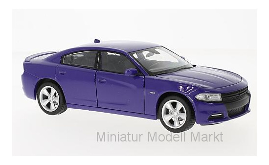 Welly 24079PURPLE Dodge Charger R/T, lila, 2016 1:24