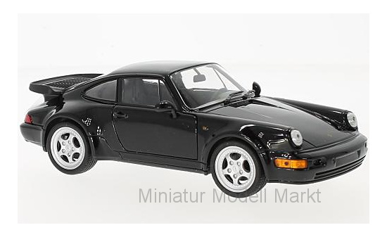 Welly WEL24023BLACK Porsche 911 (964) Turbo 3.0 - schwarz - Vorbestellung 1:24