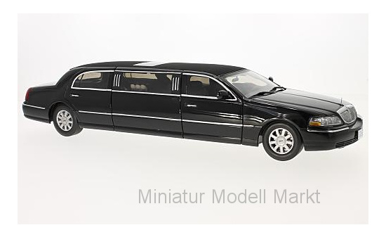 Sun Star 4202 Lincoln Town Car Limousine, schwarz, 2003 1:18