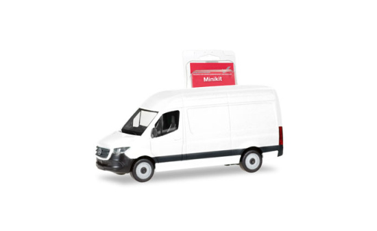 Herpa 013475 Herpa MiniKit: Mercedes-Benz Sprinter `18 Kasten Hochdach, weiß - Vorbestellung 1:87