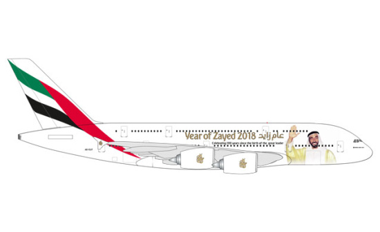 Herpa 531535 Emirates Airbus A380 